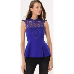 Ciemnoniebieski Top Must Be There. Niebieskie bluzki damskie Born2be, na lato, s, z dzianiny. Za 79,99 zł.