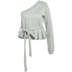 Bluzy damskie: Lost Ink ONE SHOULDER Bluza green