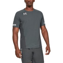 Under Armour Accelerate Pro Koszulka Szary. Szare podkoszulki męskie Under Armour, xxl, bez wzorów, z elastanu, bez kołnierzyka, z krótkim rękawem, krótkie. Za 274,95 zł.