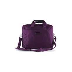 Torba do laptopa Modecom Greenwich 15.6" fioletowa. Fioletowe torby na laptopa marki Modecom, w paski, z materiału, sportowe, przez ramię. Za 55,14 zł.