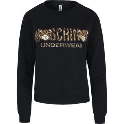 Bluza Moschino Underwear. Czarne bluzki damskie Moschino Underwear, bez wzorów, bez rękawów, bez kaptura. Za 829,00 zł.