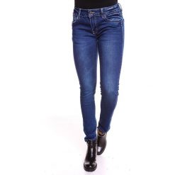 Dżinsy "Eva" - Slim fit - w kolorze niebieskim. Niebieskie rurki damskie Saint Germain Paris, s, bez wzorów. W wyprzedaży za 150,95 zł.