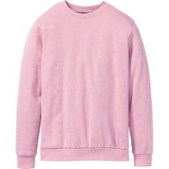 Bluza z okrągłym dekoltem bonprix jasnoróżowy. Różowe bluzy męskie bonprix, s, bez wzorów, z dzianiny, z okrągłym kołnierzem, bez rękawów, bez kaptura. Za 44,99 zł.