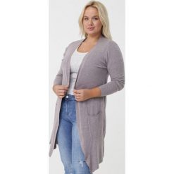 Khaki Kardigan Mauna. Brązowe swetry damskie Born2be, xl, bez wzorów, z dzianiny. Za 79,99 zł.