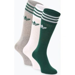Adidas Originals - Skarpety męskie pakowane po 3 szt., zielony. Zielone skarpetki męskie marki adidas Originals, bez wzorów. Za 59,95 zł.