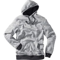 Bluza z kapturem bonprix szary melanż. Szare bluzy męskie bonprix, xl, bez wzorów, z kapturem, bez rękawów, z kapturem. Za 74,99 zł.