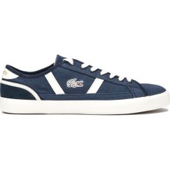 Lacoste Sideline Trampki Niebieski. Niebieskie trampki męskie Lacoste, bez wzorów, z materiału, bez zapięcia. Za 361,95 zł.