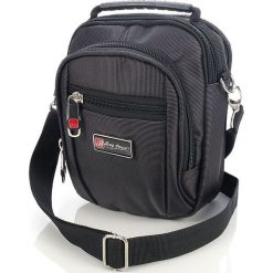 Raportówka saszetka męska Bag Street na ramię i do paska. Czarne torby męskie na ramię marki Bag Street, w paski, street. Za 59,00 zł.