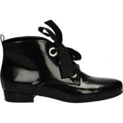 Botki - 1732 ABR NERO. Żółte botki damskie skórzane marki Venezia. Za 299,00 zł.