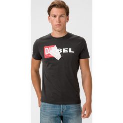 Diesel T-Diego Koszulka Szary. Szare podkoszulki męskie Diesel, s, z nadrukiem, z bawełny, z krótkim rękawem. Za 240,95 zł.