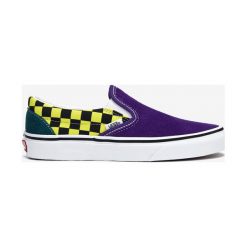 Vans Classic Slip On Buty Fioletowy. Fioletowe trampki i tenisówki damskie Vans, bez wzorów, ze skóry, bez zapięcia. Za 324,95 zł.