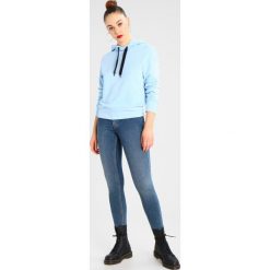 Bluzy rozpinane damskie: Cheap Monday RUSH HOOD CUT LOGO Bluza z kapturem light blue