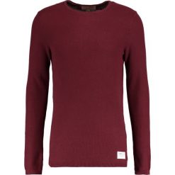 Swetry klasyczne męskie: TOM TAILOR DENIM STRUCTURED CREWNECK Sweter deep burgundy red