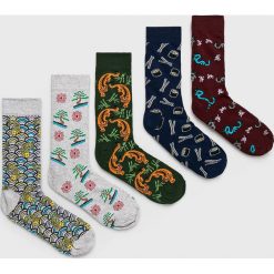 Brave Soul - Skarpety (5-pack). Szare skarpetki męskie marki Brave Soul, bez wzorów, z elastanu. Za 69,90 zł.