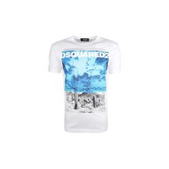 T-shirty z krótkim rękawem Dsquared -. Białe t-shirty męskie Dsquared, m, bez wzorów, bez kołnierzyka, krótkie. Za 499,00 zł.