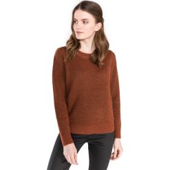 SELECTED Enva Sweter Czerwony Brązowy. Czerwone bluzy damskie Selected, s, bez wzorów, z elastanu, bez rękawów, bez kaptura. Za 223,95 zł.