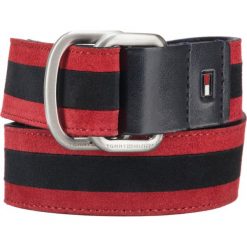 Tommy Hilfiger Urban Pasek Czarny Czerwony. Czerwone paski męskie TOMMY HILFIGER, w paski, z poliesteru. Za 240,95 zł.