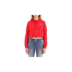 Bluzy Calvin Klein Jeans J20J210601. Czerwone bluzy damskie Calvin Klein Jeans, s, bez wzorów, z jeansu, bez rękawów, bez kaptura. Za 380,52 zł.