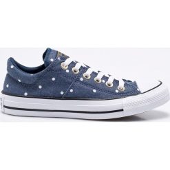 Converse - Tenisówki. Niebieskie tenisówki damskie marki Converse, z gumy, na sznurówki. W wyprzedaży za 219,90 zł.