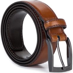 Pasek Męski JOOP! - 7101 Cognac 55. Pomarańczowe paski męskie JOOP!, w paski, ze skóry. Za 349,00 zł.
