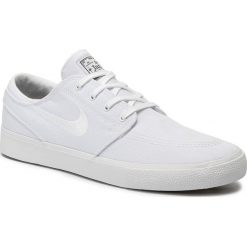 Buty NIKE - Sb Zoom Janoski Cnvs Rm AR7718 100 White/White/Gum Light Brown. Białe półbuty męskie Nike, na co dzień, bez wzorów, z tworzywa sztucznego, eleganckie, bez zapięcia. W wyprzedaży za 269,00 zł.