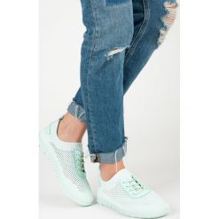Trampki damskie slip on: Lekkie ażurowe trampki RAVEN