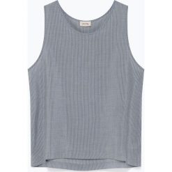 Top "Bogginstale" w kolorze biało-szarym. Szare bluzki damskie American Vintage, s, w paski, z okrągłym kołnierzem. W wyprzedaży za 120,95 zł.