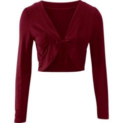 Bolerko bonprix bordowy. Czerwone bolerka i narzutki damskie marki bonprix. Za 37,99 zł.