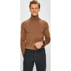 Tommy Hilfiger Tailored - Sweter. Brązowe golfy męskie Tommy Hilfiger Tailored, l, z dzianiny. Za 399,90 zł.