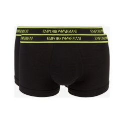 Emporio Armani 2-pack Bokserki Czarny. Czarne bokserki męskie Emporio Armani, bez wzorów, z elastanu. Za 150,95 zł.