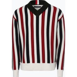 Tommy Hilfiger - Sweter męski, czarny. Czarne swetry męskie TOMMY HILFIGER, xl, bez wzorów, eleganckie, z dekoltem w serek, bez kaptura. Za 499,95 zł.