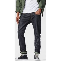 G-Star Raw - Jeansy 3301 Tapered. Niebieskie jeansy męskie G-Star RAW, bez wzorów, retro. W wyprzedaży za 179,90 zł.