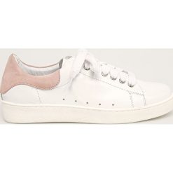 Solo Femme - Buty skórzane. Białe sneakersy damskie Solo Femme, ze skóry. Za 359,90 zł.