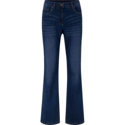 Dżinsy ze stretchem i wygodnym paskiem BOOTCUT bonprix niebieski "stone”. Niebieskie jeansy damskie bonprix. Za 109,99 zł.
