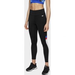 Legginsy treningowe damskie. Legginsy damskie l, bez wzorów, z materiału. W wyprzedaży za 89,99 zł.