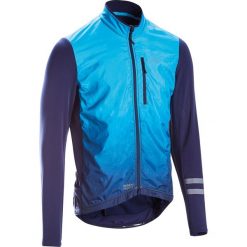 Koszulka długi rękaw na rower szosowy RC500 SHIELD męska. Czarne koszulki męskie TRIBAN, m, bez wzorów, z elastanu, bez kołnierzyka, z długim rękawem, długie, rowerowe. Za 169,99 zł.