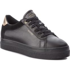 Sneakersy GANT - Amanda 17531847 Black G00. Czarne półbuty damskie GANT, ze skóry. W wyprzedaży za 269,00 zł.