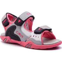 Sandały CMP - Kids Alphard Hiking Sandal 39Q9614 Ice/Corallo 36XC. Szare sandały dziewczęce CMP, ze skóry ekologicznej, bez zapięcia. W wyprzedaży za 129,00 zł.