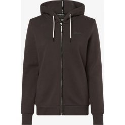 Superdry - Damska bluza rozpinana, szary. Szare bluzy damskie Superdry, s, z nadrukiem, z gumy, bez rękawów, bez kaptura. Za 249,95 zł.
