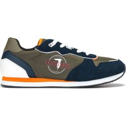 Trussardi Jeans Tenisówki Zielony. Zielone trampki męskie Trussardi Jeans, bez wzorów, z jeansu, bez zapięcia. Za 585,95 zł.