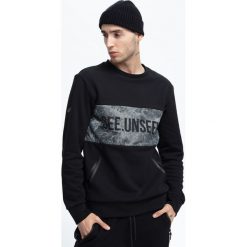 Bluza męska BLM251 - głęboka czerń. Czarne bluzy męskie marki 4f, m, z dzianiny. W wyprzedaży za 79,99 zł.