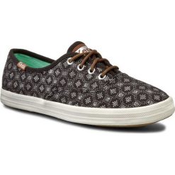 Tenisówki KEDS - Champion WF54575 Diamond Dot Black. Szare półbuty damskie Keds, bez wzorów, z gumy, bez zapięcia. W wyprzedaży za 159,00 zł.