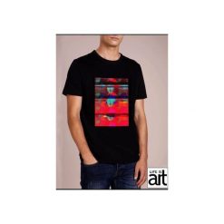 T-shirt : " Mona Lisa 6 ". Czarne t-shirty męskie marki Life is art, xxl, z nadrukiem, klasyczne, z klasycznym kołnierzykiem. Za 120,00 zł.