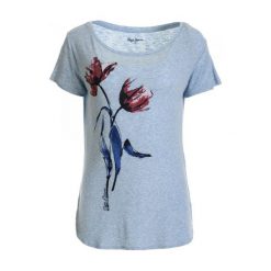 T-shirty damskie: Pepe Jeans T-Shirt Damski Bettie S Niebieski