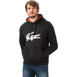 Lacoste Bluza Czarny. Czarne bluzy męskie Lacoste, xl, z nadrukiem, z bawełny, sportowe, bez kołnierzyka, bez rękawów, bez kaptura. Za 526,95 zł.