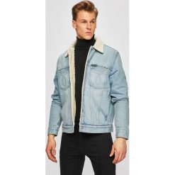 Calvin Klein Jeans - Kurtka. Niebieskie płaszcze męskie Calvin Klein Jeans, xl, bez wzorów, z bawełny, krótkie, bez kaptura. Za 629,90 zł.