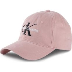 Czapka z daszkiem CALVIN KLEIN JEANS - J Monogram Cap W K60K605691 642. Różowe czapki damskie z bawełny. W wyprzedaży za 109,00 zł.