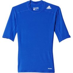 Adidas Koszulka męska Techfit Base Short Sleeve niebieska r. L (AJ4972). Niebieskie koszulki sportowe męskie Adidas, l, techfit (adidas). Za 89,45 zł.
