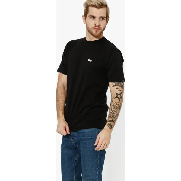 Vans Koszulka Ss Mn Left Chest Logo Tee Blk , czarny, rozmiar XL. Czarne koszulki męskie Vans, xl, bez wzorów, z bawełny, wizytowe, bez kołnierzyka, bez rękawów. W wyprzedaży za 59,99 zł.