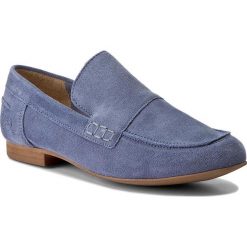 Mokasyny BRONX - 65812-C BX 1249 Jeans Blue 2004. Niebieskie mokasyny damskie marki Bronx, z jeansu, na obcasie. W wyprzedaży za 189,00 zł.